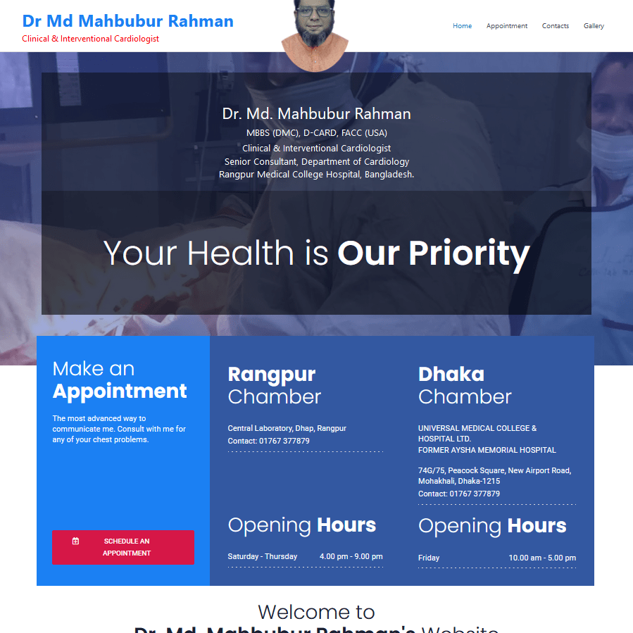 drmahbub.com website