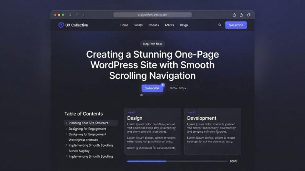 Single Scroll Website Examples How to One-Page Website Design (Single-Page Site) with Smooth Scrolling ...
